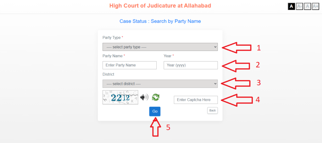 allahabad high court case status by party name